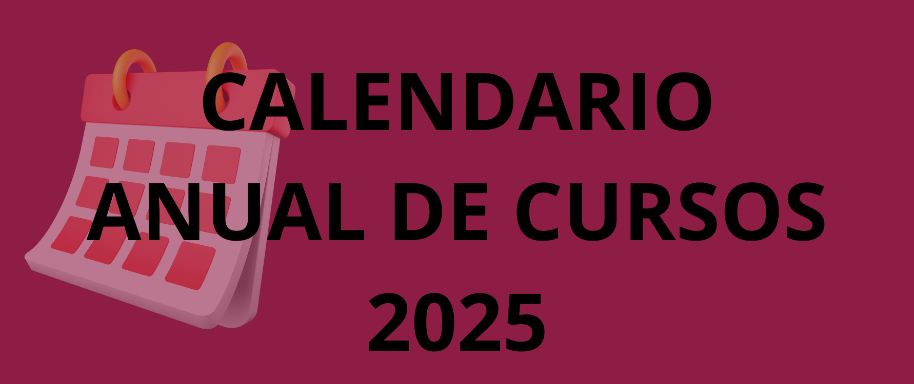 Calendario cursos 2025